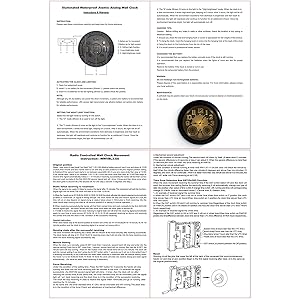 18 Inch Illuminated Retro Indoor Outdoor Wall Clocks with Thermometer and Hygrometer Waterproof Metal Large Clocks with Auto Light Smart Sensor for House Warming Gifts New Home Living Room Decor