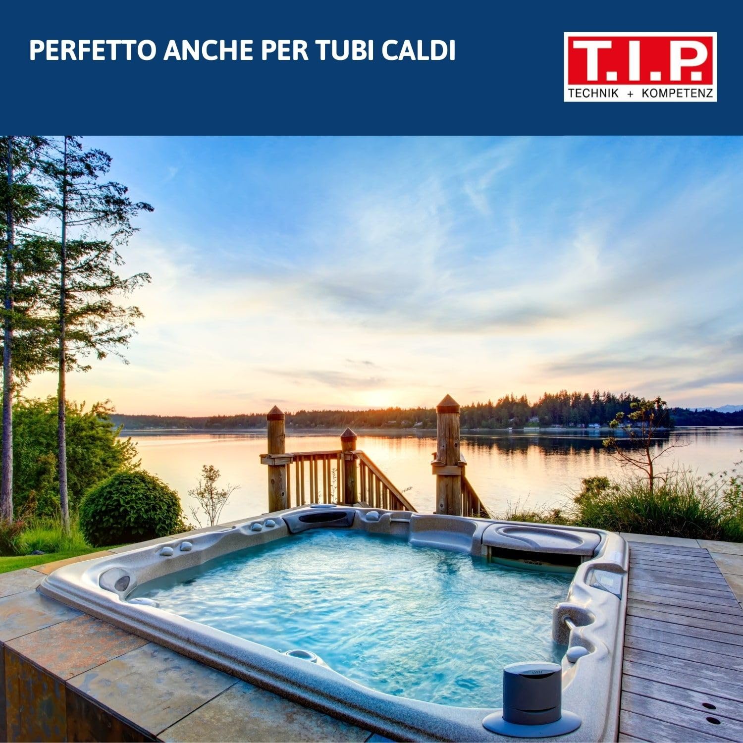 T.I.P. Sweep 2000 30445 - Aspiratore per Piscina a Batteria (9 Watt, 24 l/min, autonomia 50 min, Asta telescopica Max. 2,1 m, Due spazzole, rimozione mirata di Particelle di Sporco)