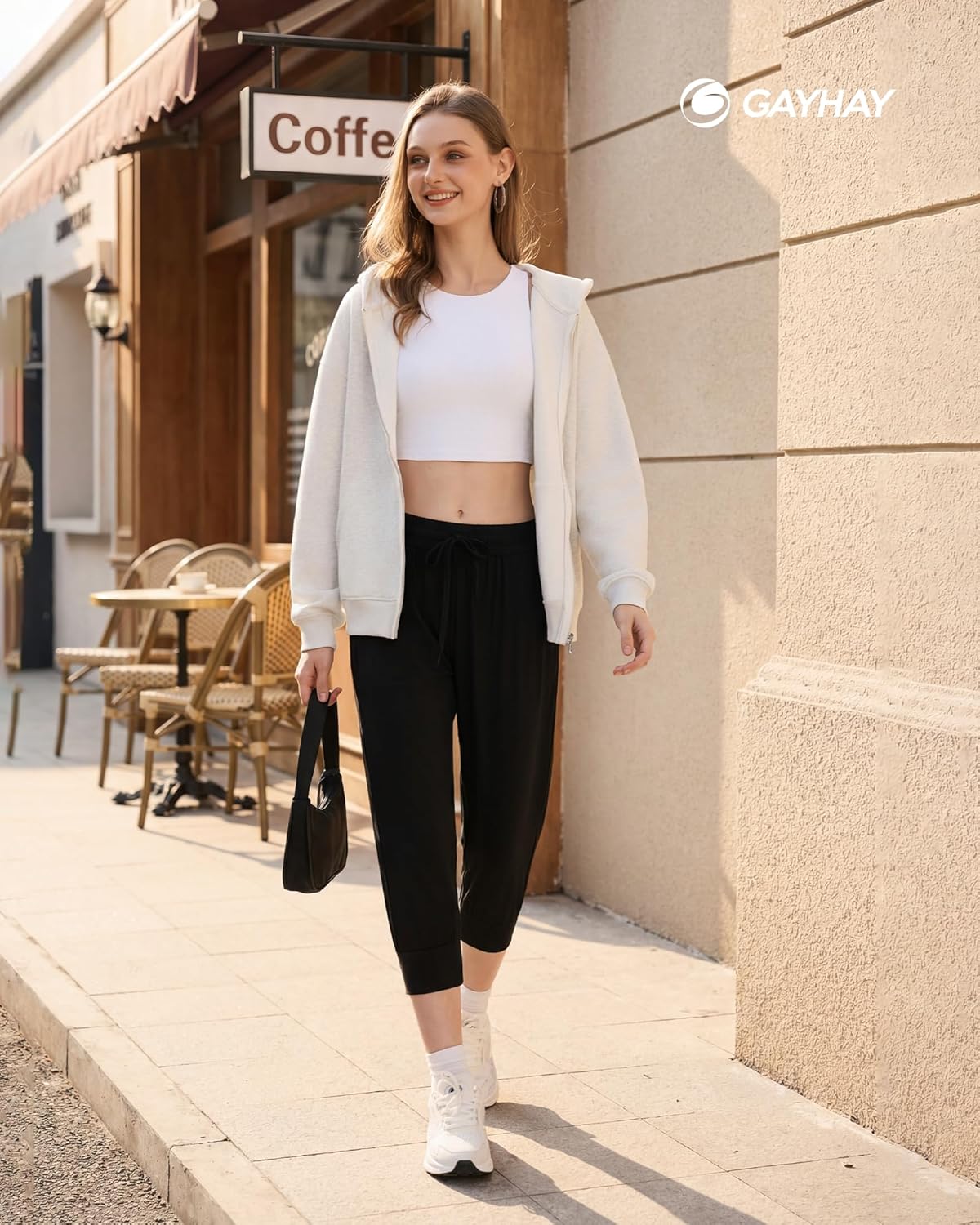 GAYHAY Joggers for Women with Pockets - Womens Sweatpants Lightweight Yoga Lounge Pants for Athletic Workout Gym Running - Image 2