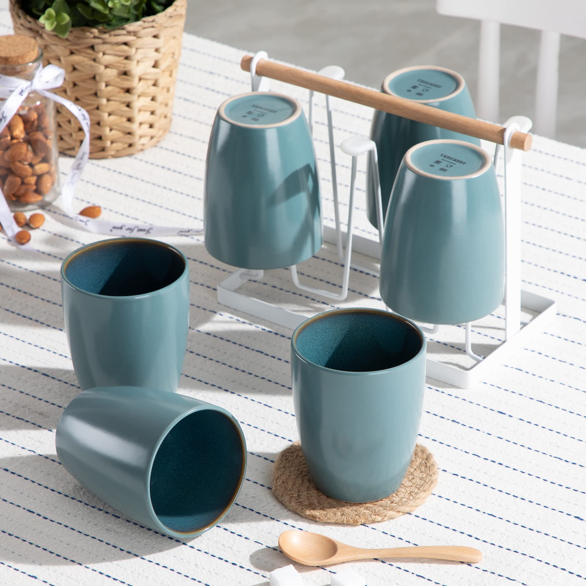 Vancasso Set Di 6 Tazze Da Caffè Grandi In Gres - 480ml - Tazze - 3