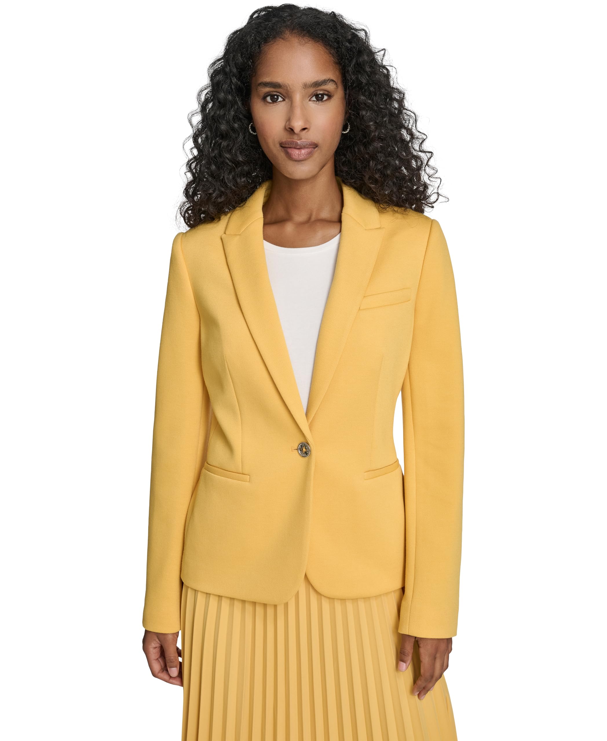 Tommy Hilfiger Womens Single Button Business Blazer