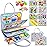 Gojmzo Busy Board Montessori Toys for Toddler Boy Girl Birthday Gifts, Busy Book Sensory Toys for Toddlers, Learning Educational Toddler Travel Activities