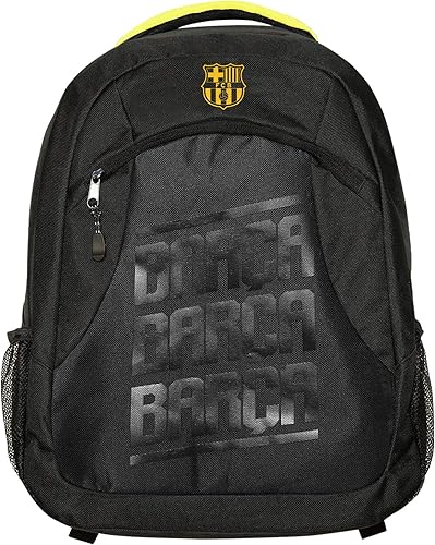 Icon Sports FC Barcelona Premium Mochila - Unisex Adulto - FCB36BP-K Negro OSFM