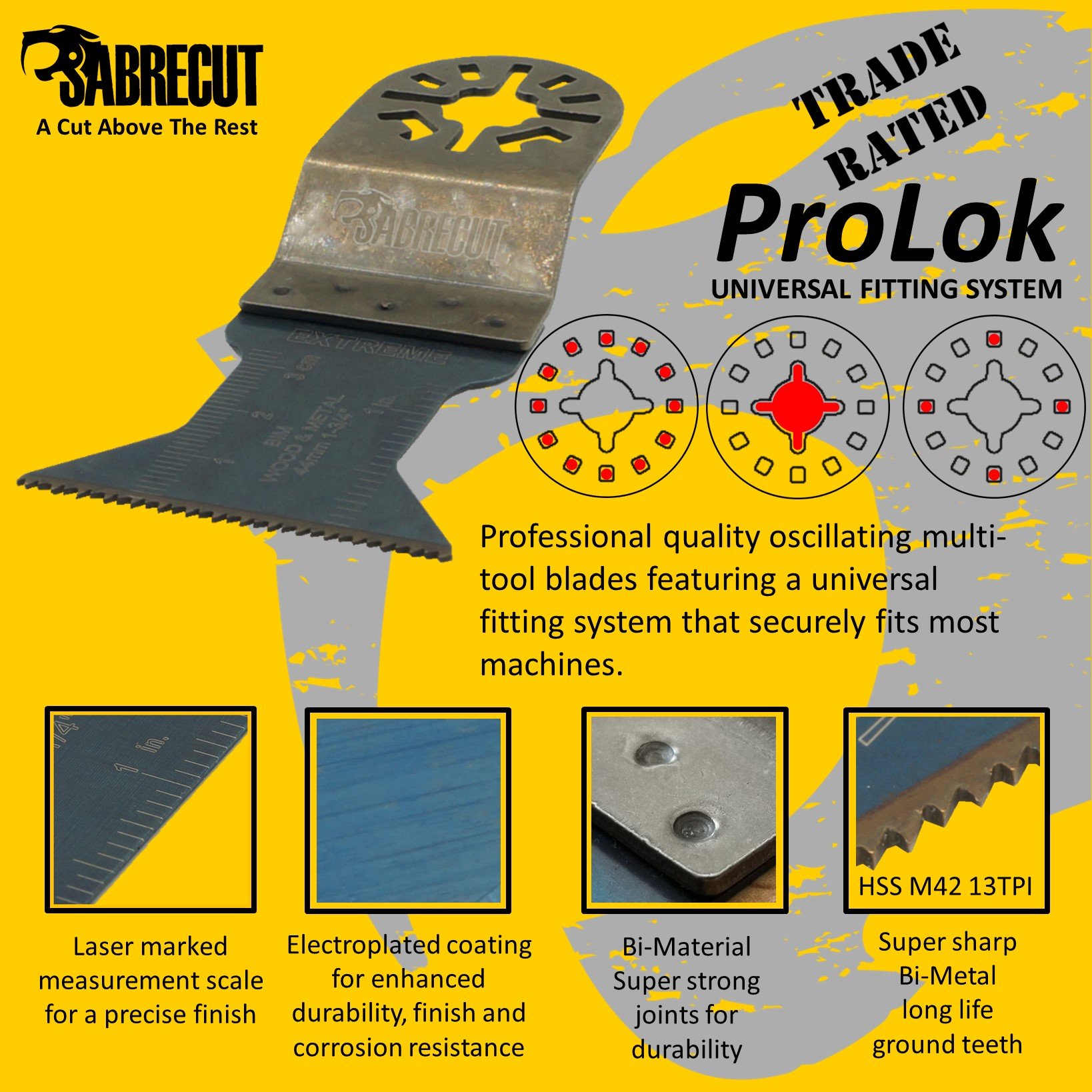 SabreCut 25pcs PRK25A Multitool Klingen Langlebig