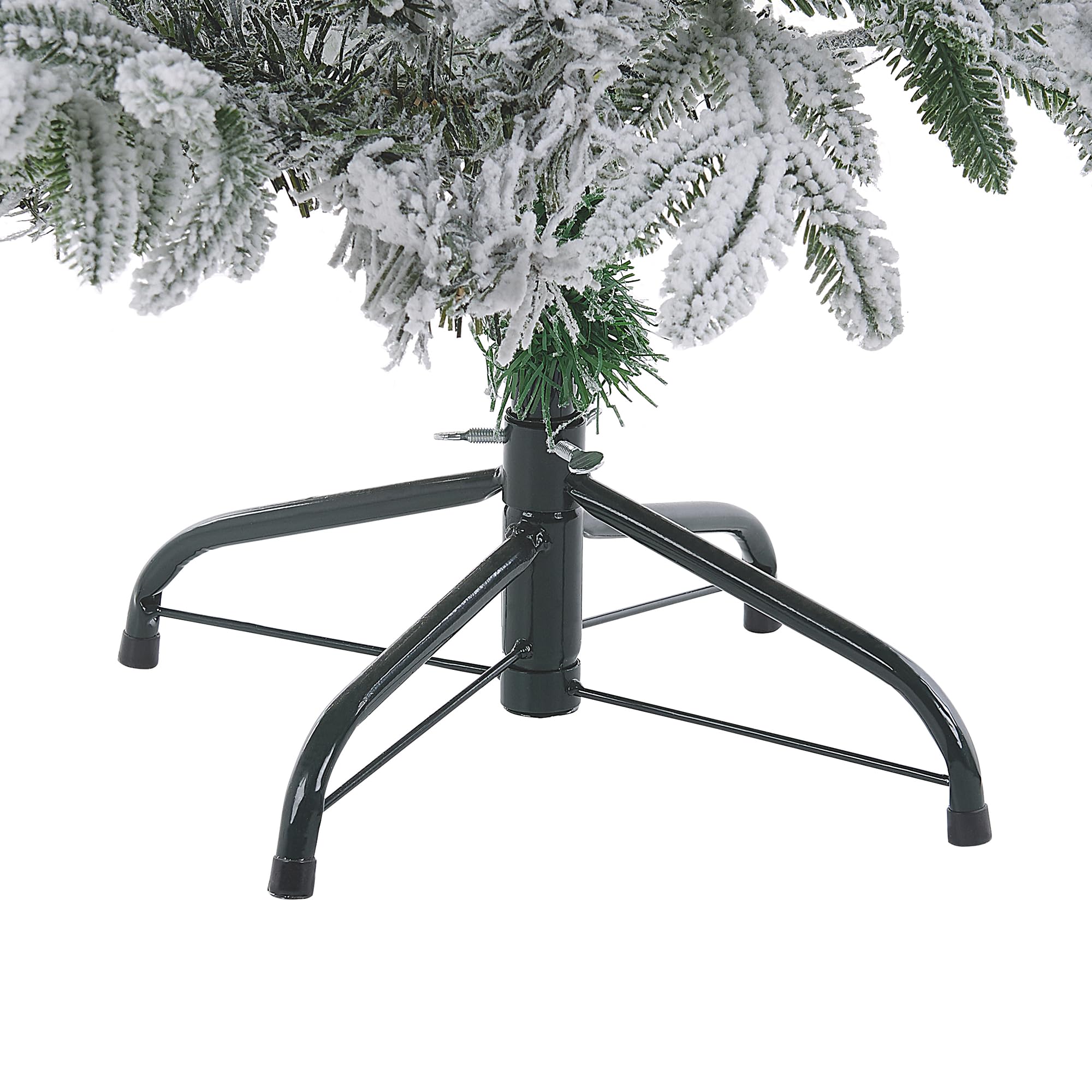Sapin de Noël Artificiel Effet Neige 120 cm Aspect Naturel et Réaliste Parfait pour Tout Intérieur de Fêtes Beliani