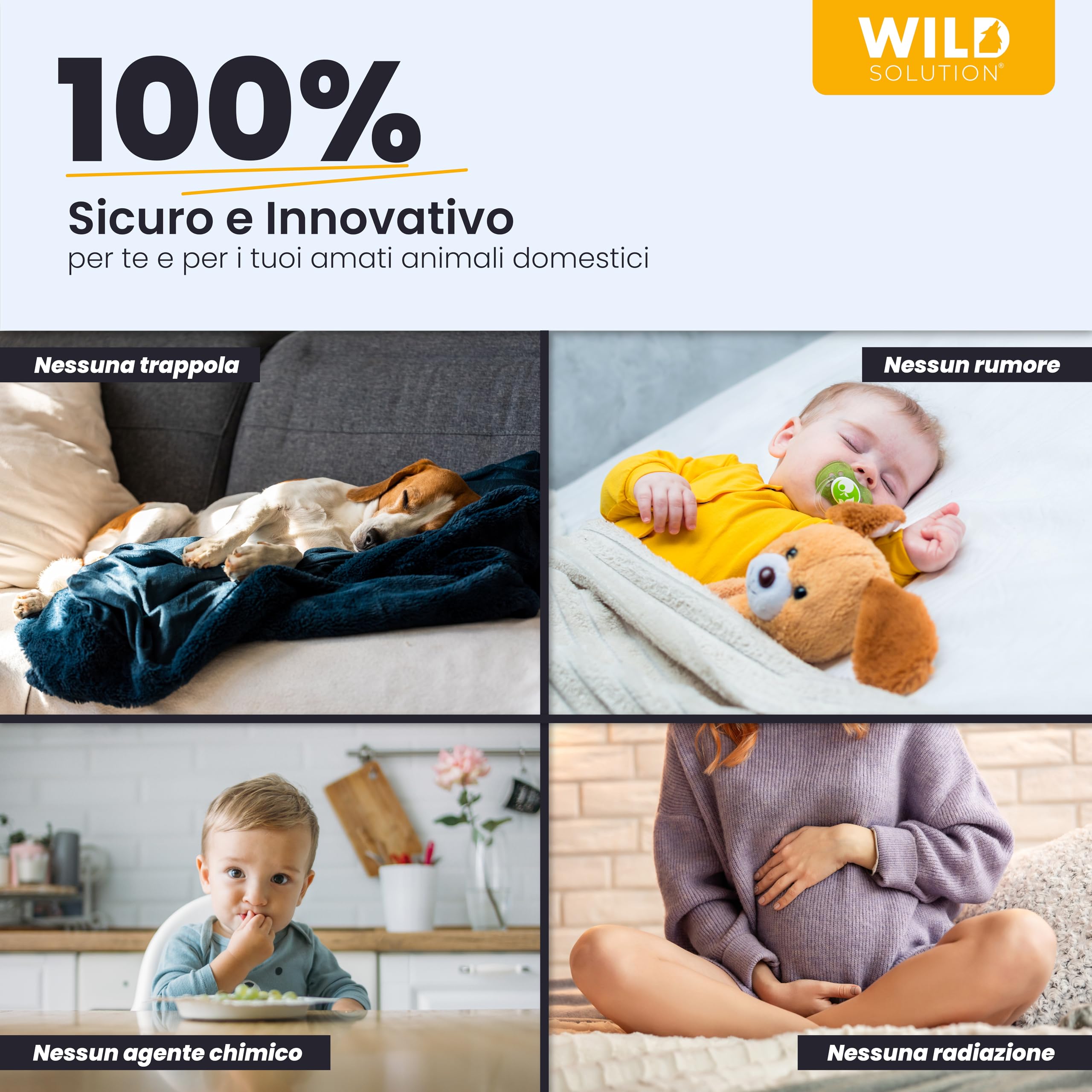 Sonic Shield Pro - Repellente Ultrasuoni per Topi Professionale - Repellente Topi e Ratti - Dissuasori per Topi - Anti Scarafaggi, Formiche e Pipistrelli - FlameForce Technology - 2 Unità