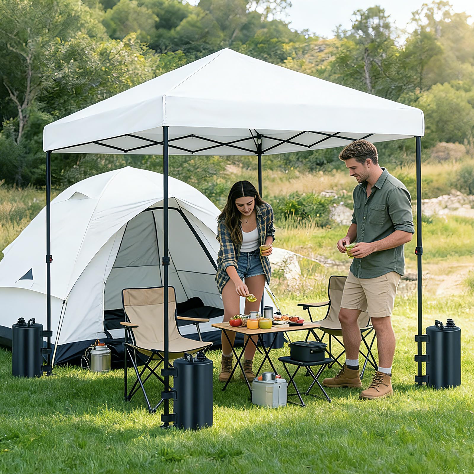 Torba na ciężarki wodne z baldachimem, do toreb równoważących na parasol na patio, namiot pop-up, markizy i inne meble ogrodowe
