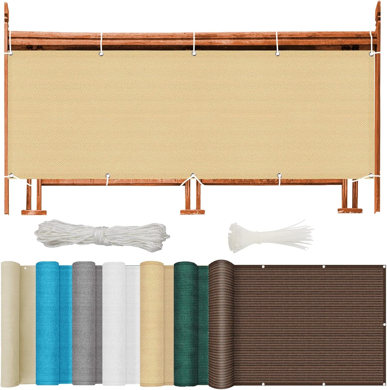 NINGBAI Balcony Protect Privacy Screens 95 x 300 cm Privacy