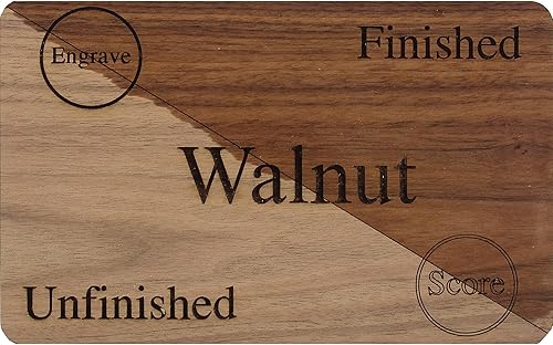 Miniatura 4 de Madera maciza de 6 x 19 pulgadas, 0.13 pulgadas, 18 pulgadas, sin terminar (nogal)