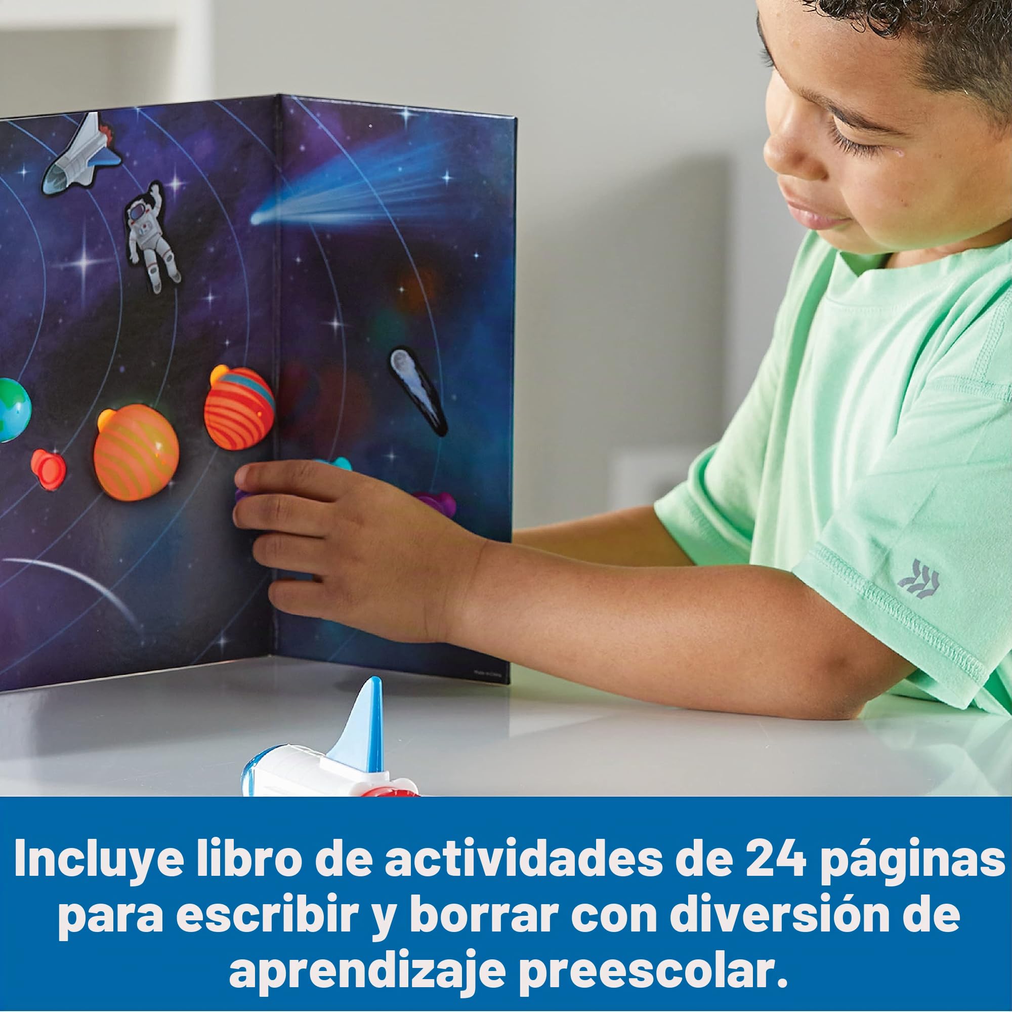 Learning Resources Set de Actividades del Espacio Exterior de Skill Builders, 17 Piezas, 4+ años, Actividades didácticas de Preescolar, Ciencias de Preescolar, Libro de Actividades de Preescolar