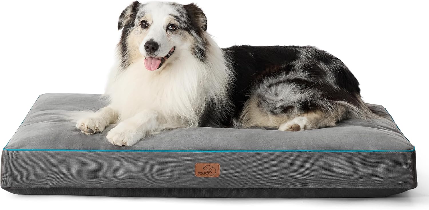 Bedsure Waterproof Dog Beds for Extra Large Dogs 4 inch