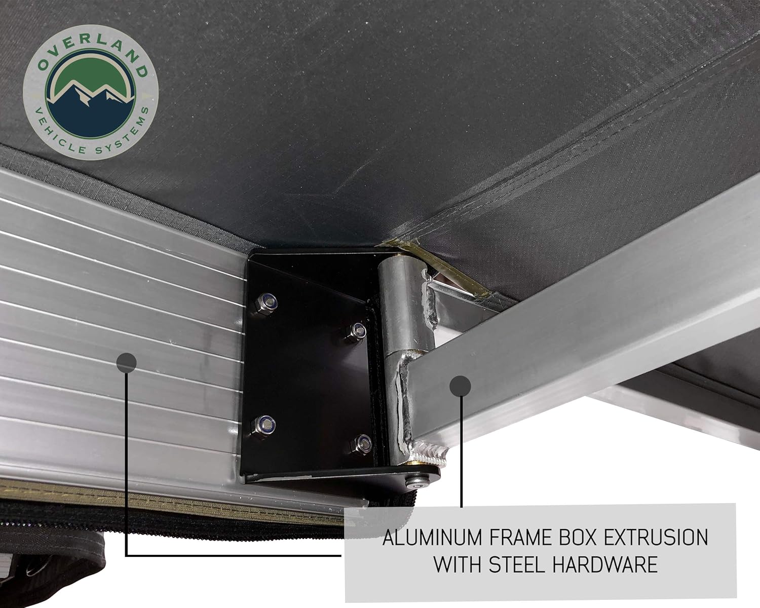 OVS Nomadic 180 Awning - Dark Gray with Black Travel Cover - Universal