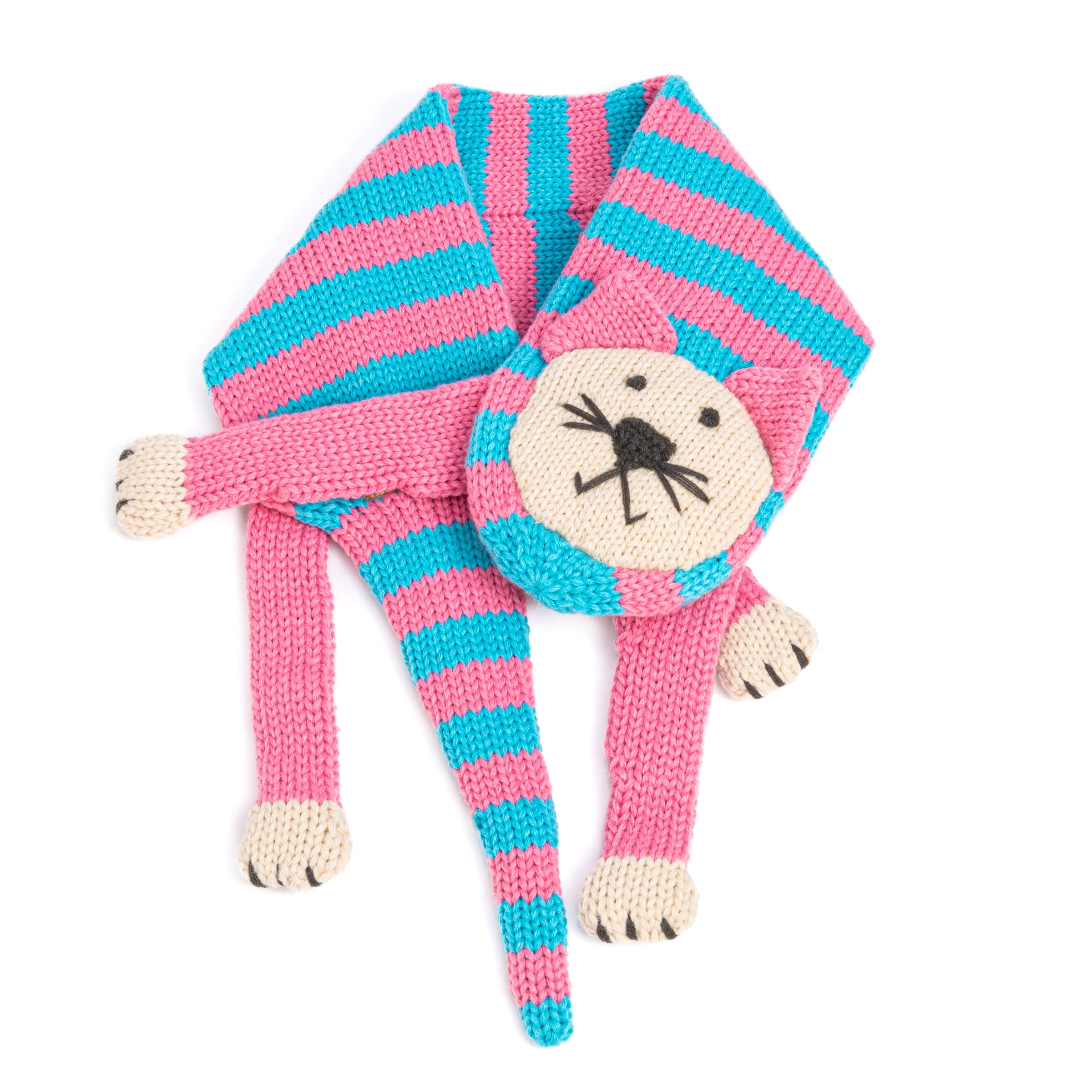 Kids Animal Knit Scarf – Soft Double‑Layer Winter Accessory for Children