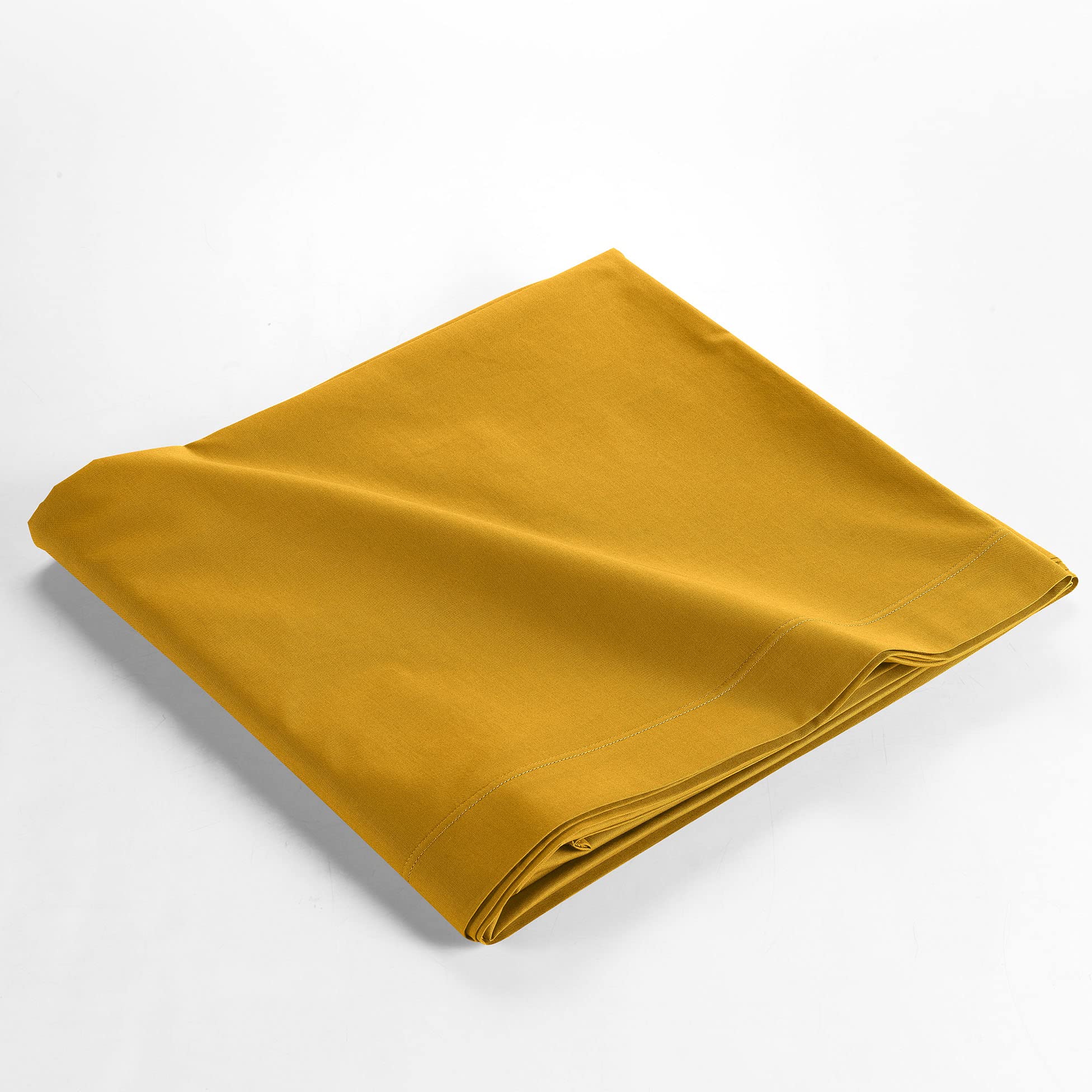 douceur d'intérieur Flat Sheet 240 x 300 cm 100% Organic Cotton Biolina Ochre