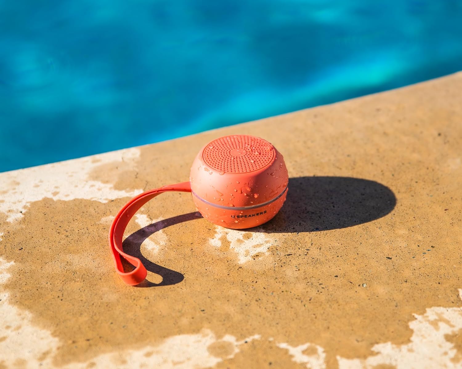 Fashionit U Hydro - Portable Bluetooth Speaker Waterproof IPX6 - Shower or Outdoor Speaker with 5.0 Wireless, High Definition Sound, 5Hr Battery Life for Beach, Pool, Hiking, Camping, Blood Orange - Image 3