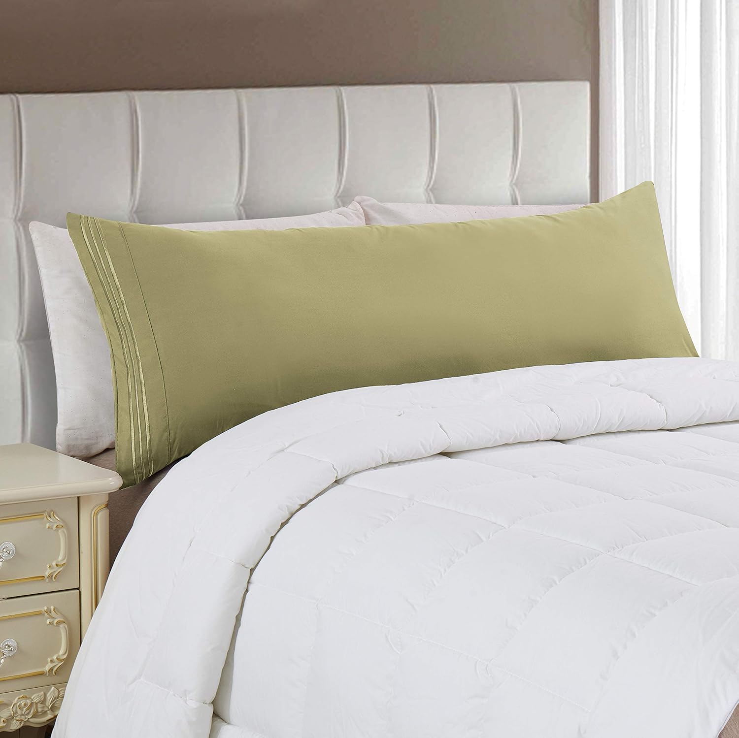 Luxury Ultra-Soft 2-Piece Pillowcase Set 1500 Thread Count Egyptian Quality Microfiber - Double Brushed - 100% Hypoallergenic - Wrinkle Resistant, King Size, White: Home & Kitchen