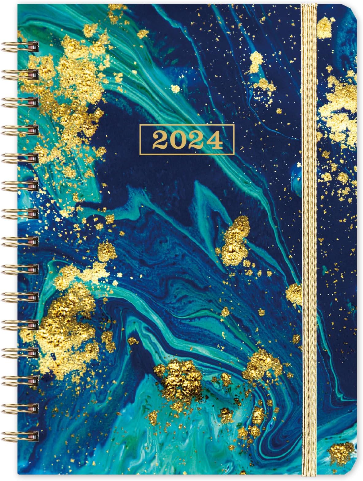 Planner 2024-2025 - Jul 2024 to Jun 2025, 8.4'' x 6.3'', 2024-2025 Planner Weekly Monthly, Hardcover, Thick Paper, Back Pocket, Elastic Closure