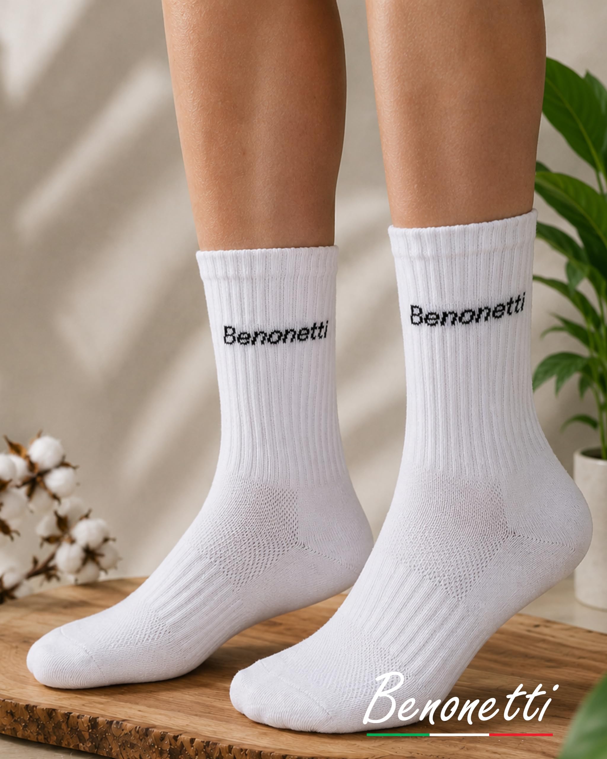 Tennissocken Damen & Herren, 9 Paar, atmungsaktive Baumwollsocken mit weicher Komfort-Frotteesohle, Airmesh, kaum spürbaren Nähten & Komfortbund