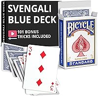 Vista 39 de Ted's Sterling Magic Precision Blue Rider Back Bicicleta Svengali Deck con instrucciones para más de 100 trucos (Reina de Corazones)