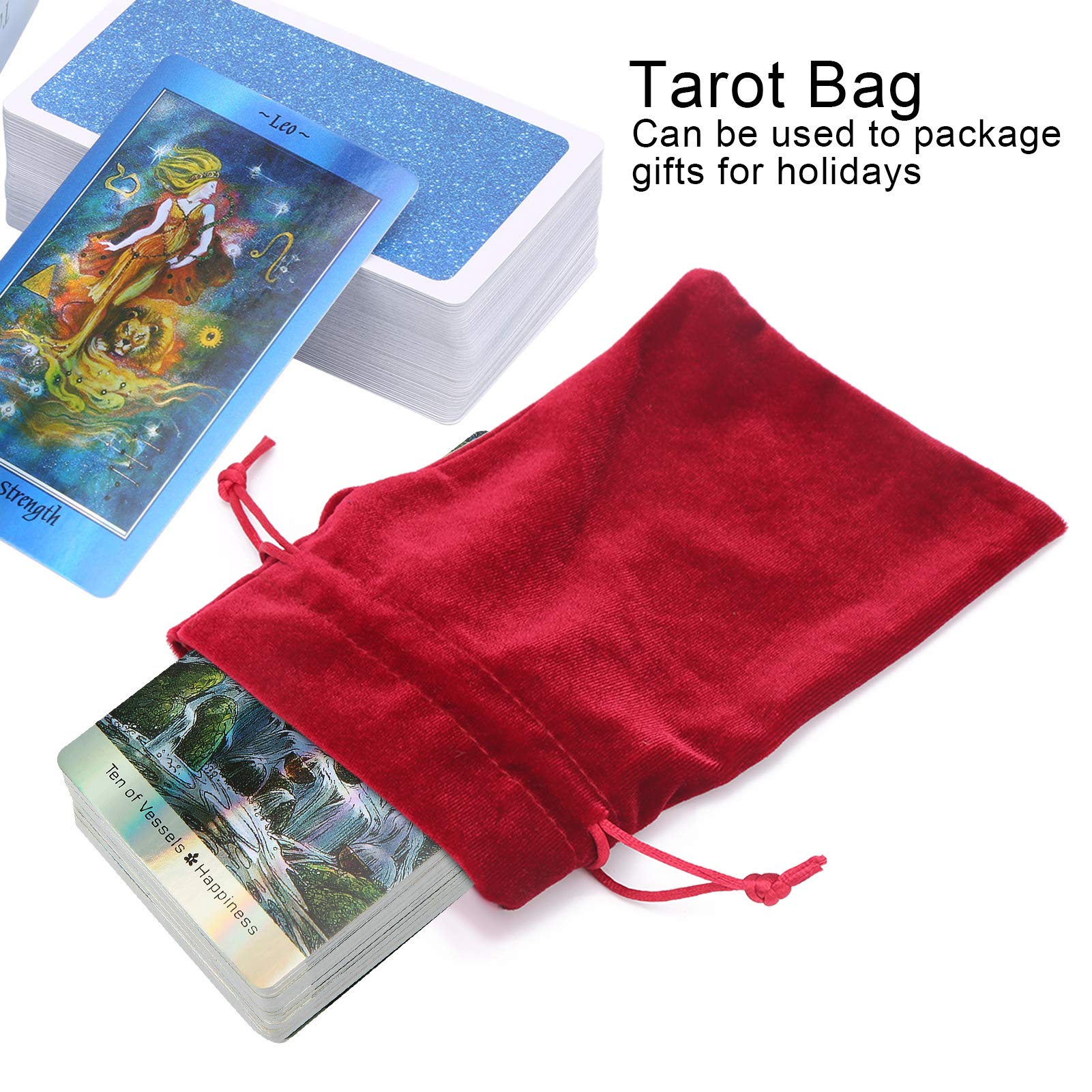 Velvet Tarot Bag, Tarot Card Storage Bag & Dice Bag - Image 2