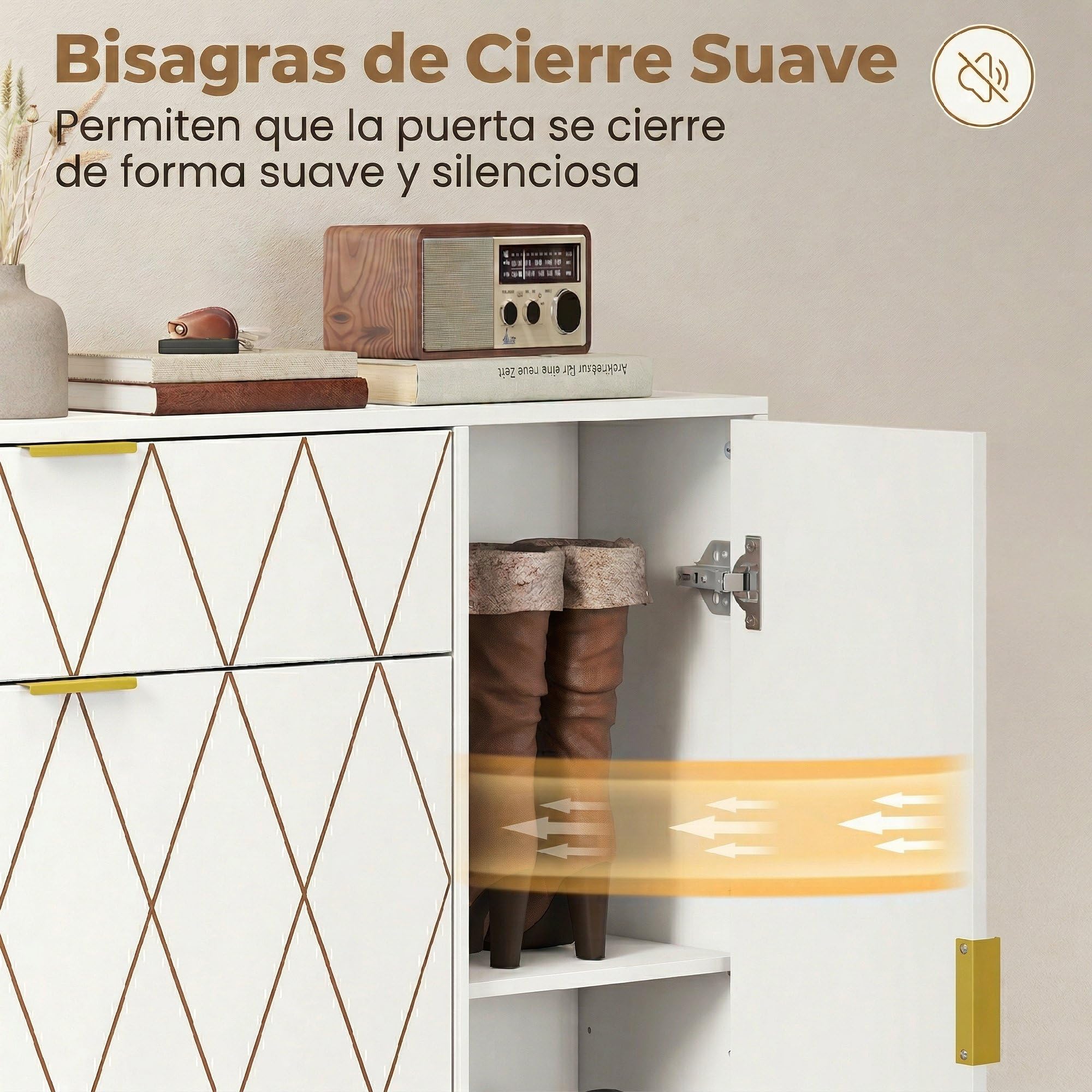 HOMCOM Zapatero Estrecho con 2 Cajones Abatibles 110x25x110,6 cm Blanco | Mueble Zapatero Moderno con Armario y Estantes Ajustables, 10-14 Pares de Zapatos, para Pasillo, Entrada, Recibidor
