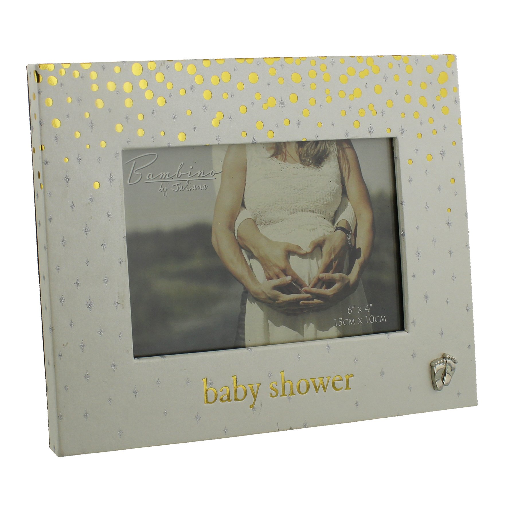 Bambino Gold Dots Baby Shower Photo Frame 6