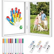GANKTOWCOY Family Handprint Kit for 4 DIY Craft Keepsake Frame