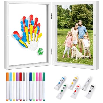 Family Handprint Kit for 4 DIY Craft Keepsake Frame