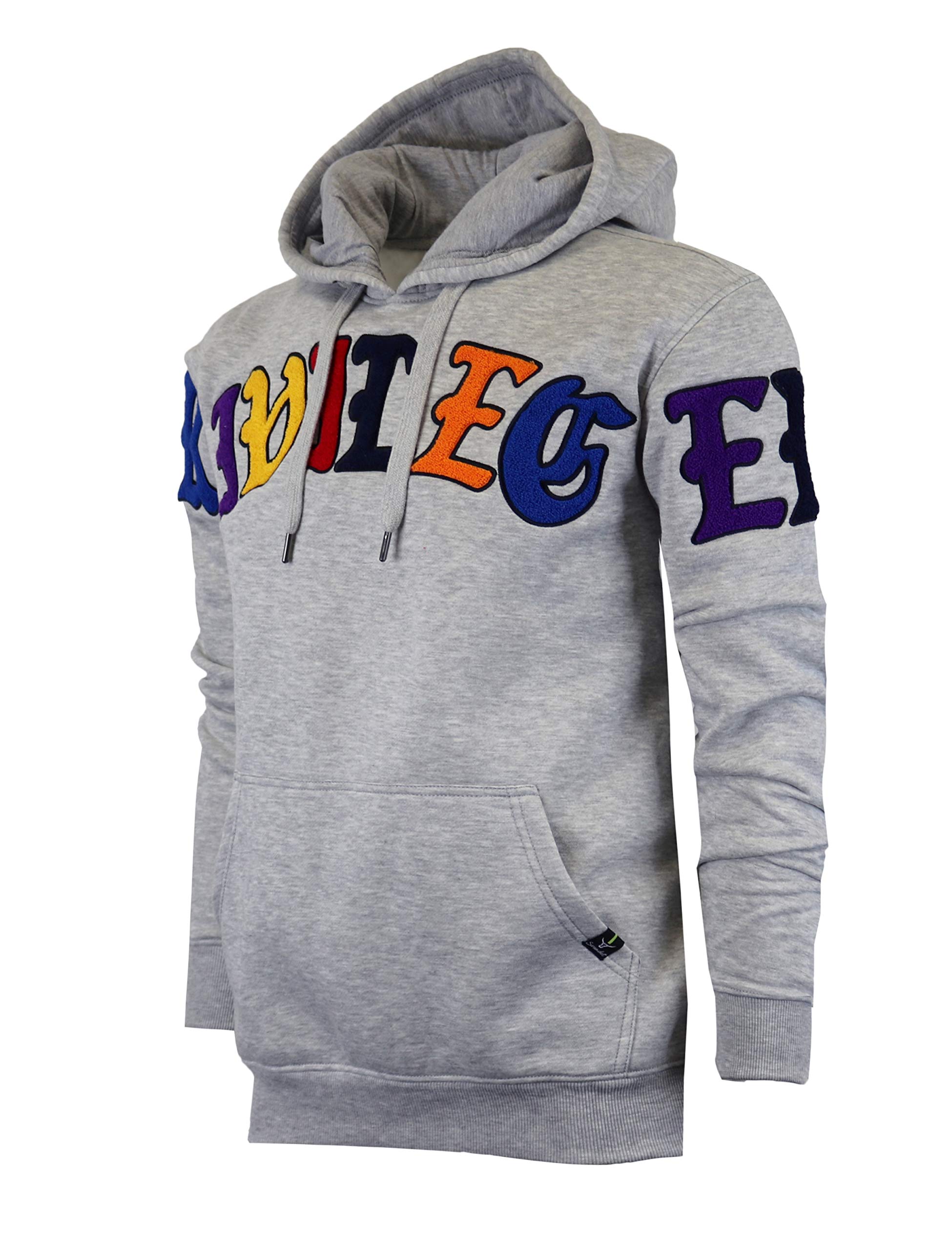 Mens Urban Hip Hop Premium Fleece Hoodie - Modern Pullover NYC Street Fashion Urbanwear Hooded Sweatshirt