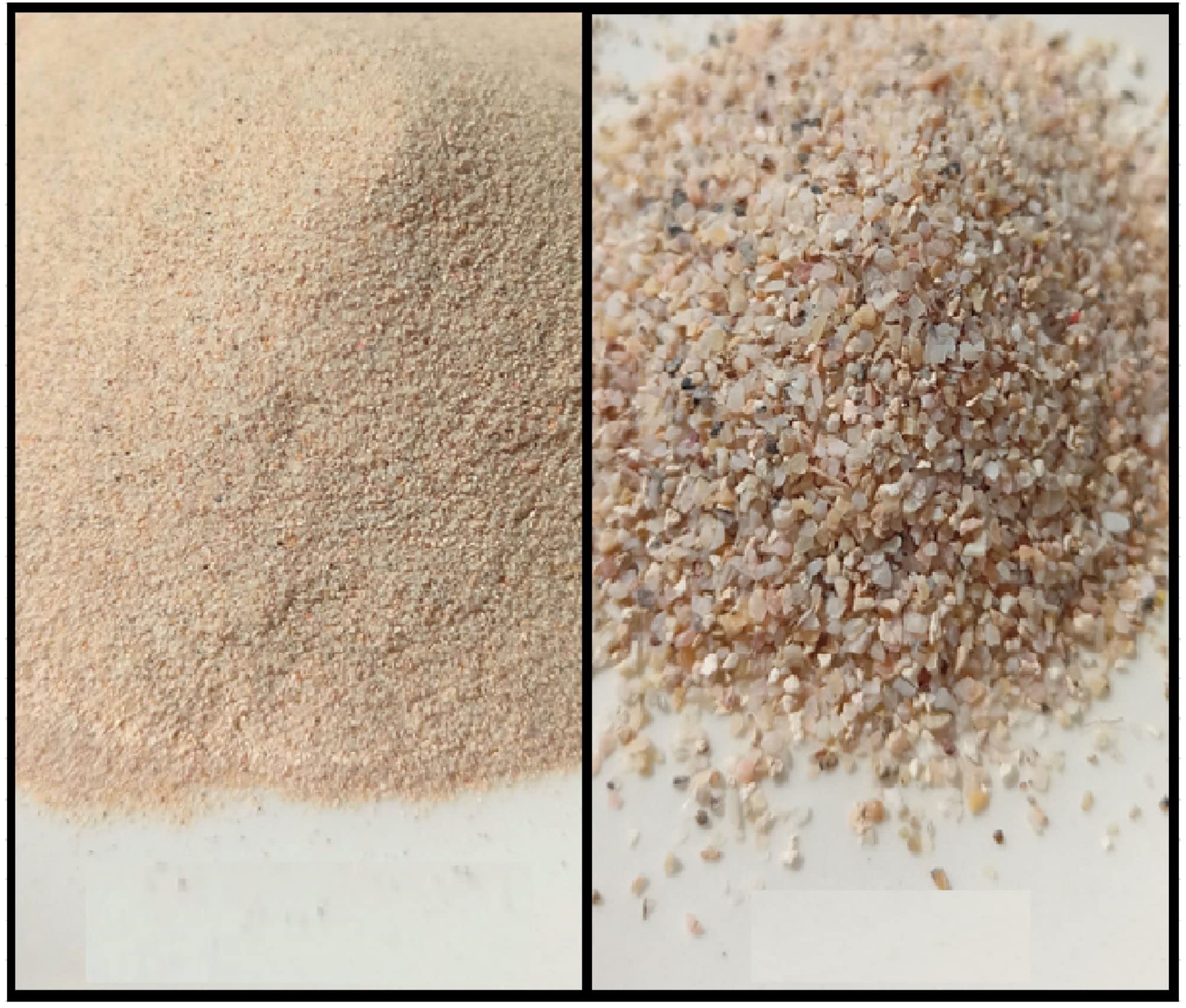 Opale rose naturelle concassée 80g de deux tailles pour marqueterie et art