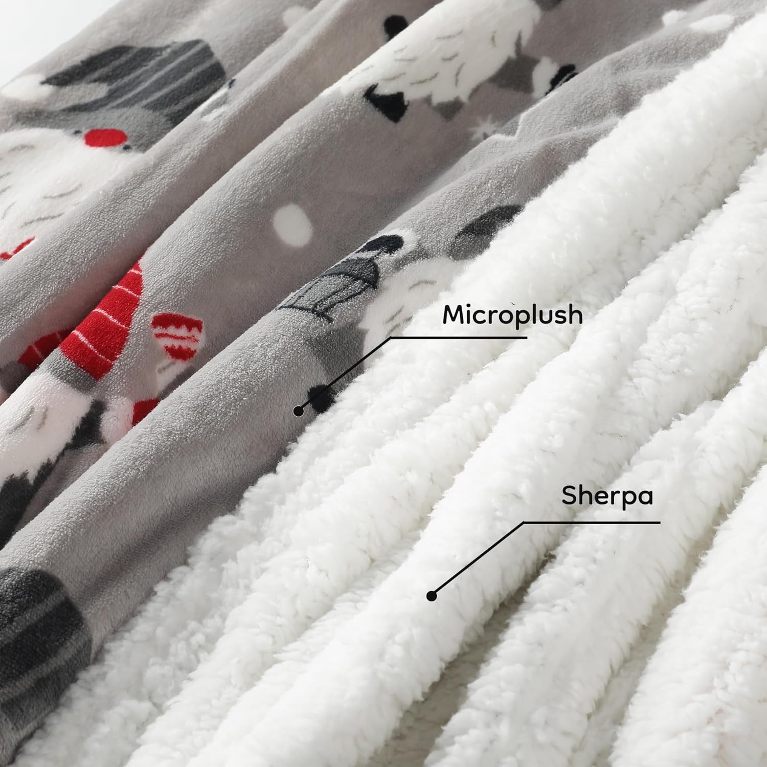 Electric Heated Blanket Queen Size - 84"x90", 10 Heating Levels, 1-12 H Auto Shut Off, Dual Controllers, Breathable Flannel Warm and Washable for Bed, Santa Claus for Christmas - Image 6