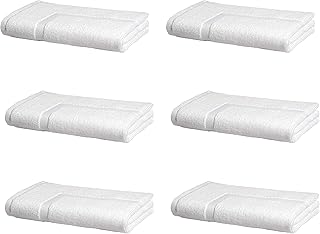 Amazon Basics Premium 100% Cotton, Absorbent Soft Bath Mat, Machine Wash...