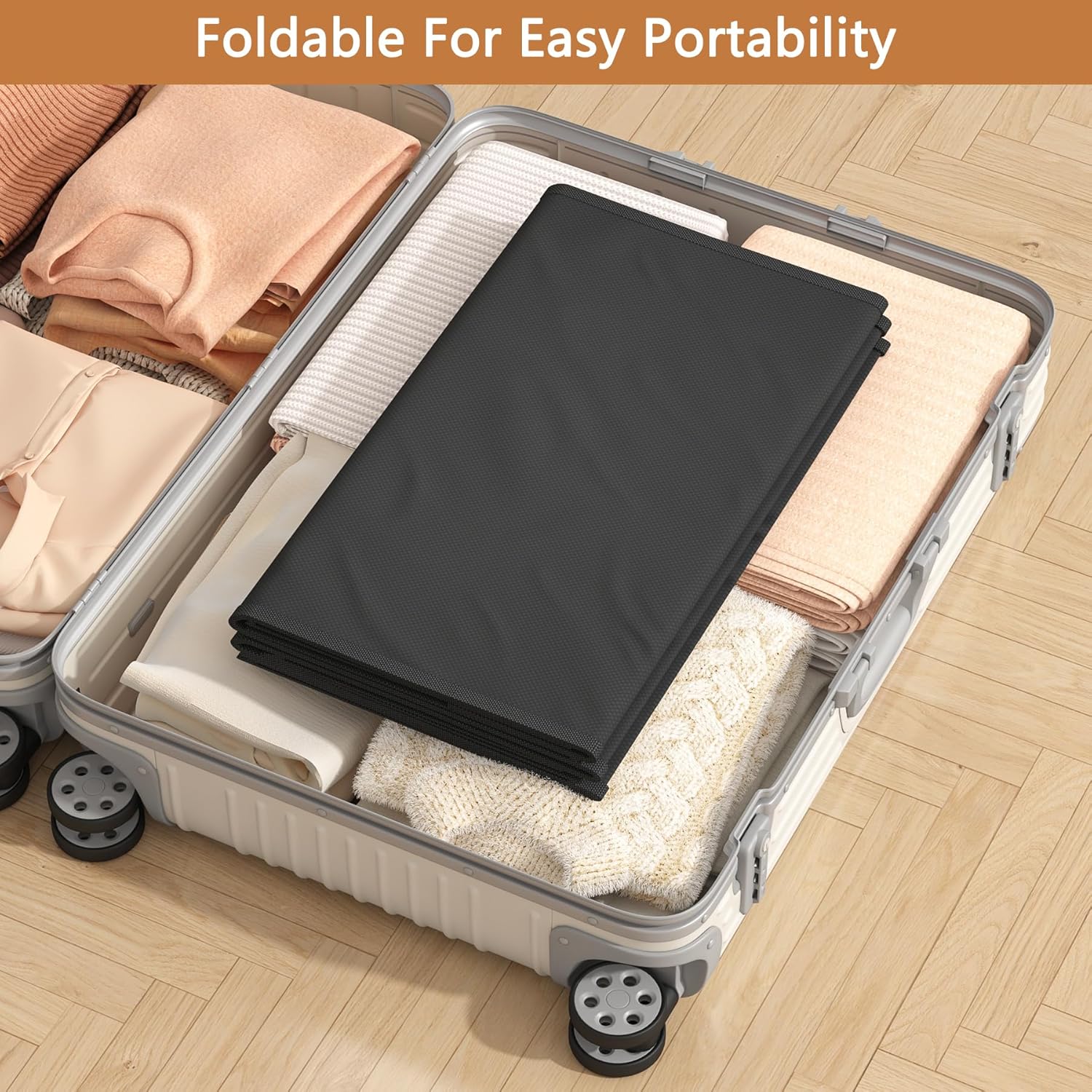 1 Pack 5-Tier Over the Door Organizer, Heavy-Duty Large Deep Pocket Hanging With 5 Large Front & 6 Side Pockets With for Pantry, Kitchen, Bathroom, Dorm, Black - Image 7