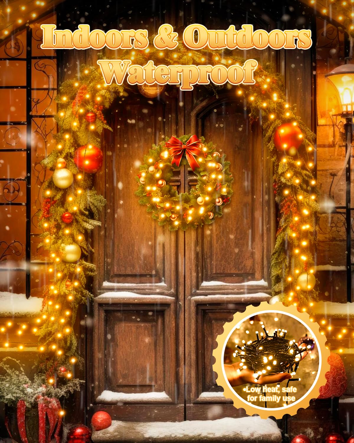 Dalugo Christmas Fairy Lights, 40M 400 LED 8 Mode Indoor Christmas Tree Lights Mains Powered with Timer, Memory Function - Image 3