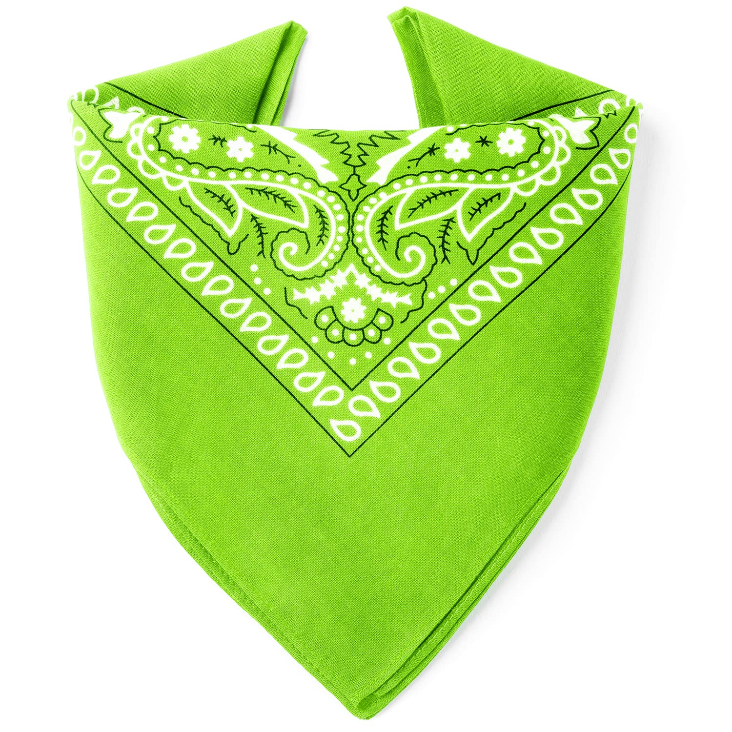 Karl Loven Bandana 100% Baumwolle Premium-Qualität für Damen Herren Halstuch Kopftuch original Paisley Muster Headwear Haar Schal Ansatz Handgelenk Kopf Biker