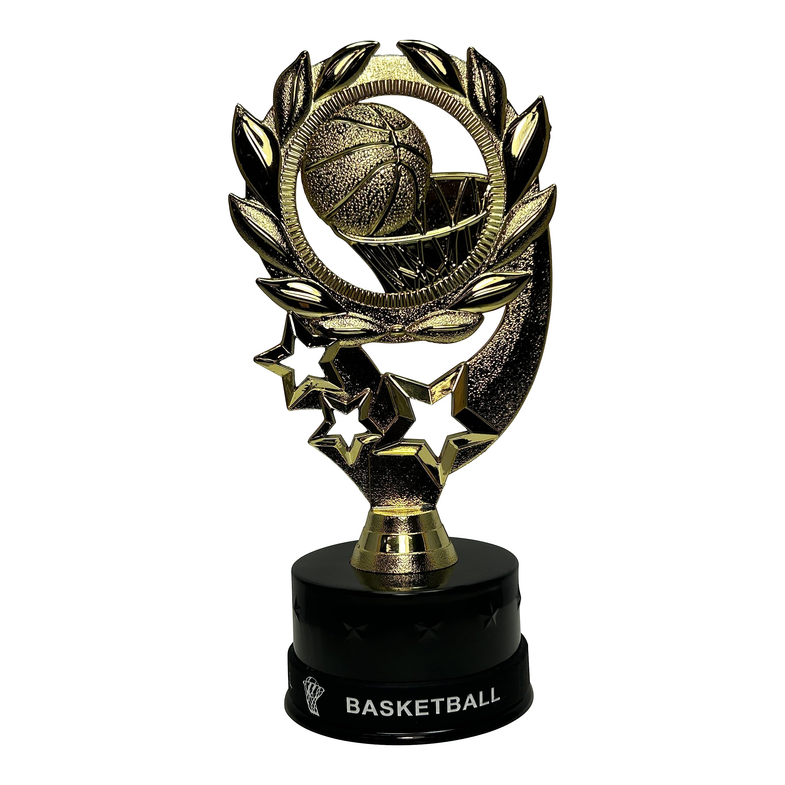 Express Medals (Pack of 10 7 Inch Tall Basketball Trophy Awards That Include Silicone Basketball Wrist Band Awards 10 pk 4102