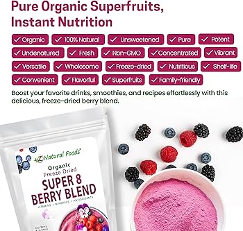 Amazon.com : Z Natural Foods Super 8 Berry Blend - Organic Freeze