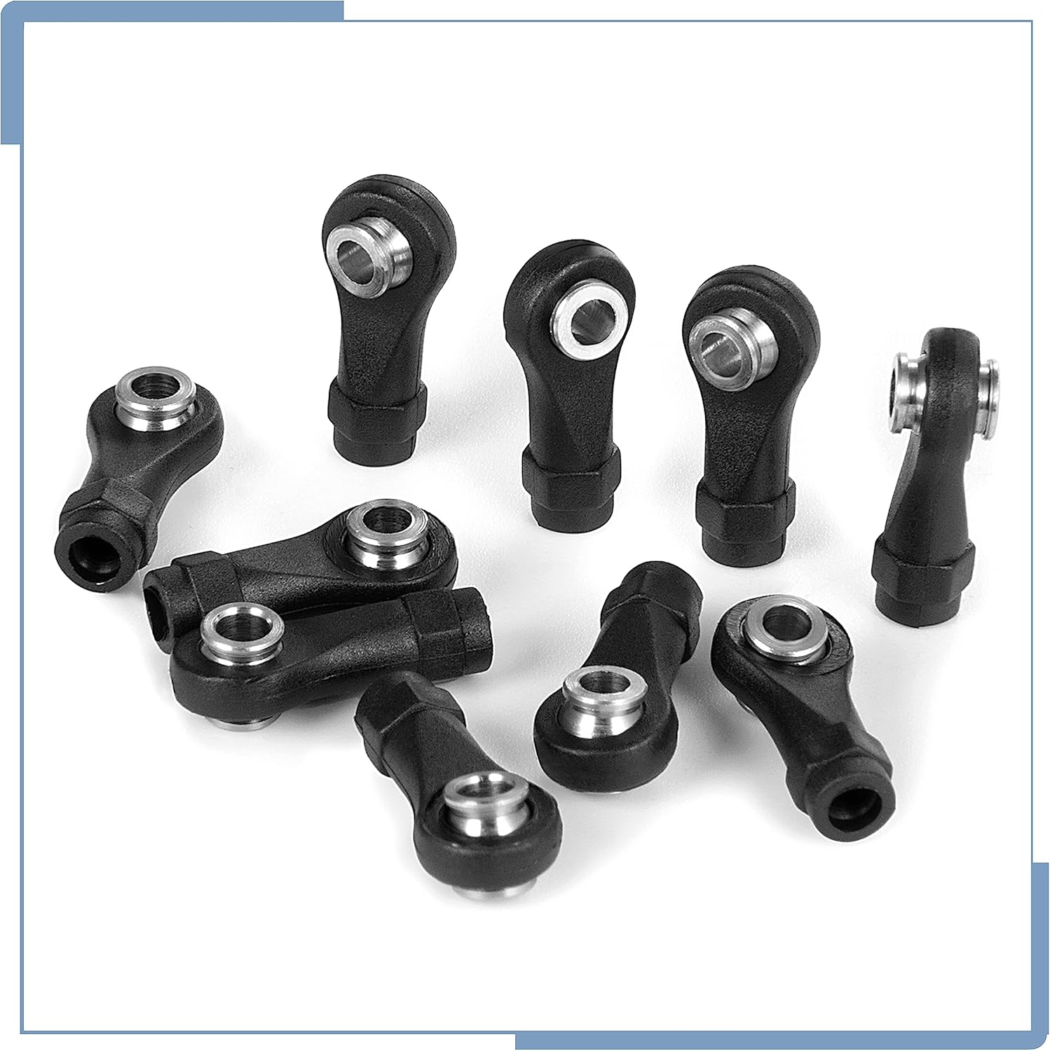 RC M2.5 Plastic Tied Rod Ends Link Ball Joint Head Kit 10Pcs for TRX4M Upgrades 1/18 Scale RC Crawler Car