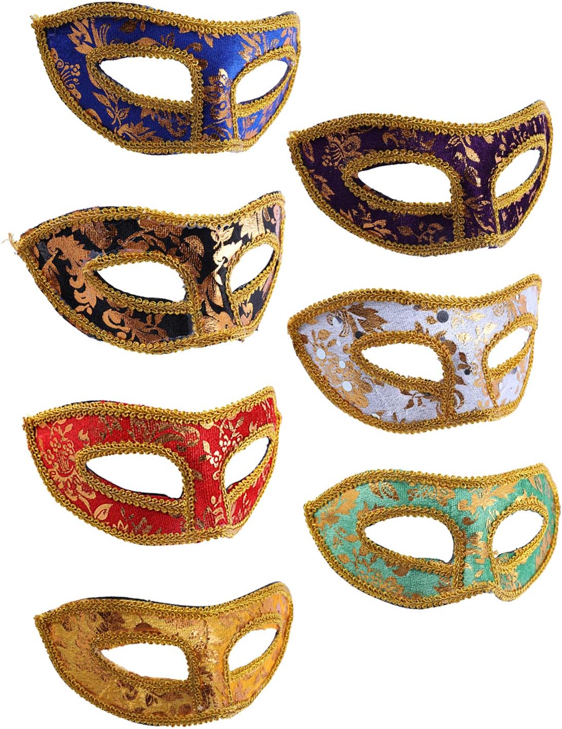 Vintage Masquerade Masks, Mardi Gras Masks Venetian Masks Unisex Half Face Masks