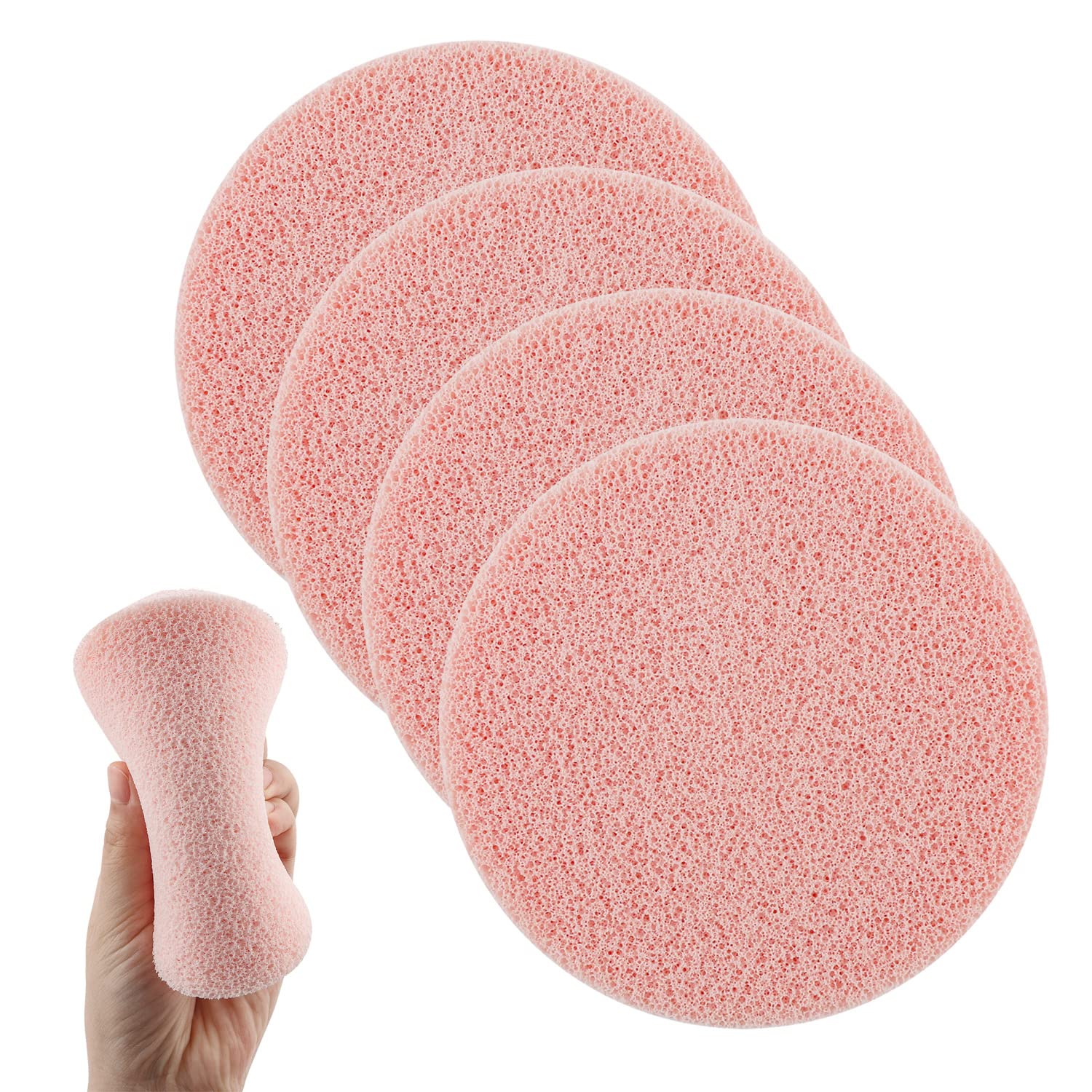 BAOFALI 4 Pcs/Set Stamp Scrubber,Stamp Cleaning Sponge,Ink Removing Tool for Applicable to Stamp Cleaning Cloth Stamps Rubber Stamps,Stamp Positioners and Craft Supplies Tool （Pink） — image 1