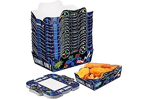 50 Pcs Roblox Party Plates | 2lb Disposable Paper Food, Snack Trays...