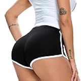 Women's Sexy Booty Shorts Retro Dolphin Shorts Sports Yoga Gym Running Hot Pants