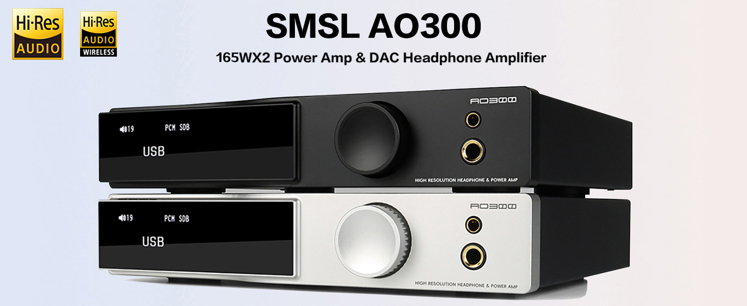 smsl ao300 美品 SMSL AO300 165Wx2 DAC Amplificador de potência MA5332MS CS43131Amp