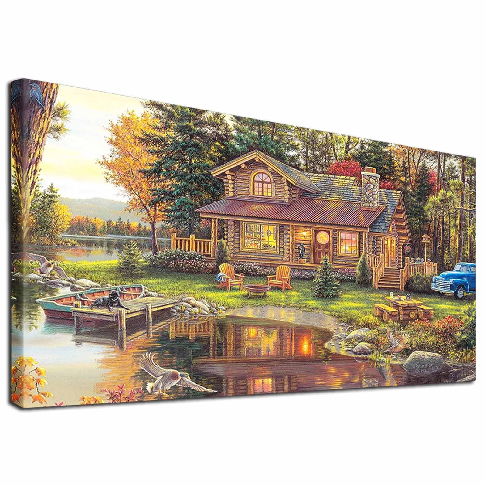 YALKIN DIY Diamond Painting Kits for Adults, 5D Large Diamond Art with Round Drills Full Drill Gem Big Painting Set for Home Wall and Gifts 16x28inch (40x70CM)