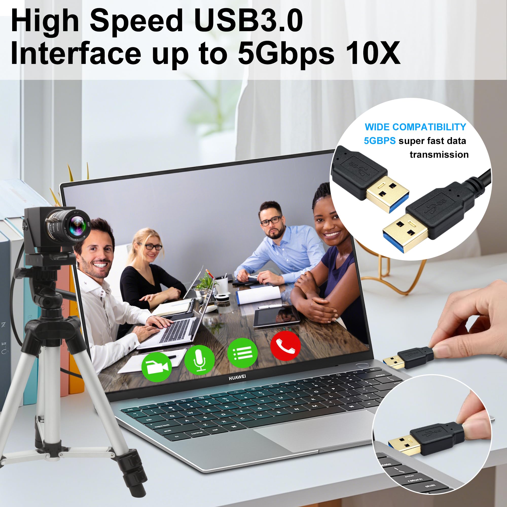 ELP 4K 60fps カメラ USB3.0 & HDMI デュアル同時出力 Amazon.co.jp: ELP 4K 60fps 高速カメラ USB3.0 & HDMI デュアル同時
