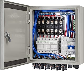 ECO-WORTHY 6 String PV Combiner Joint Box & Circuit Breakers Protection for Solar Panel