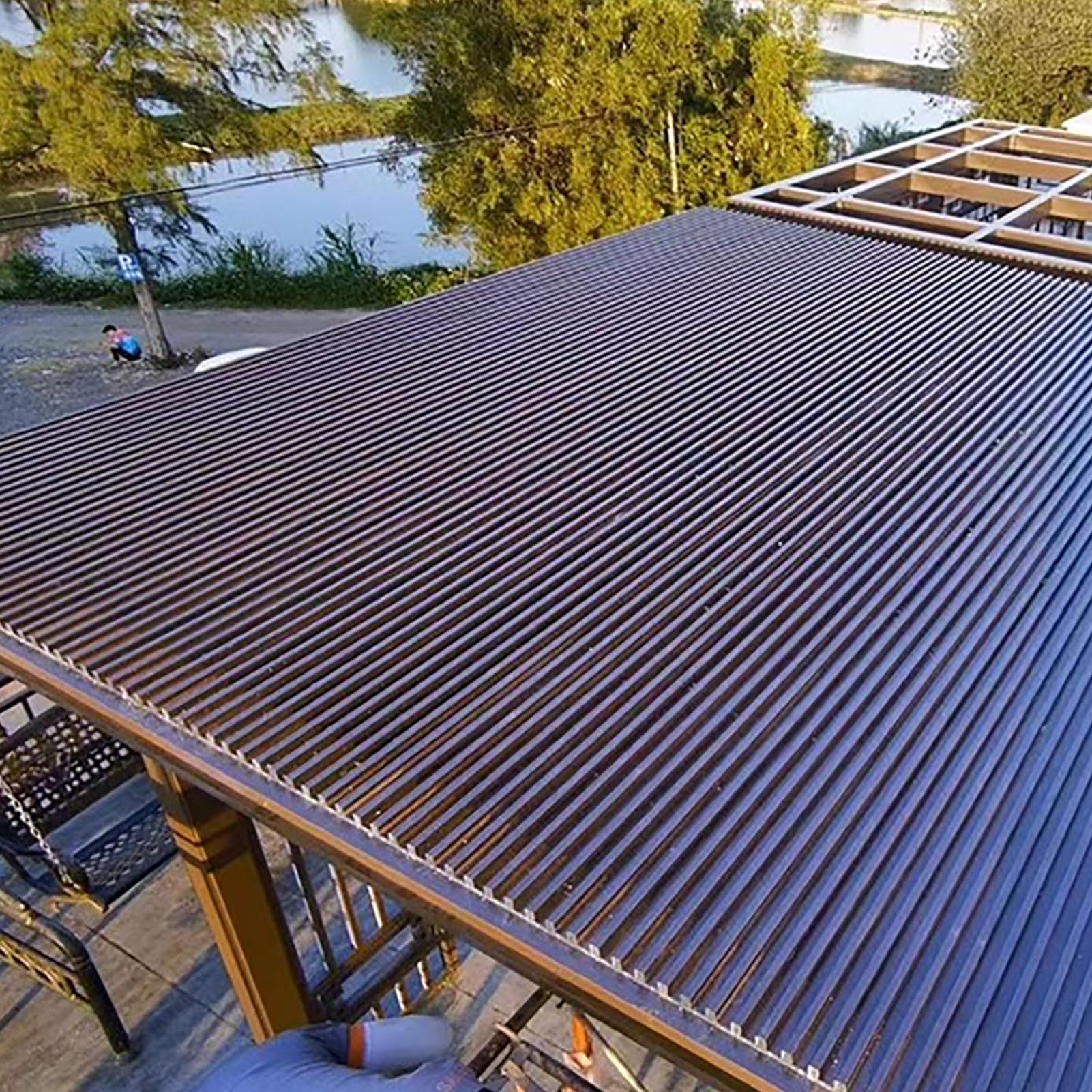 Panneaux de toiture ondulés à âme isolée en aluminium de 1,83 m pour maison mobile