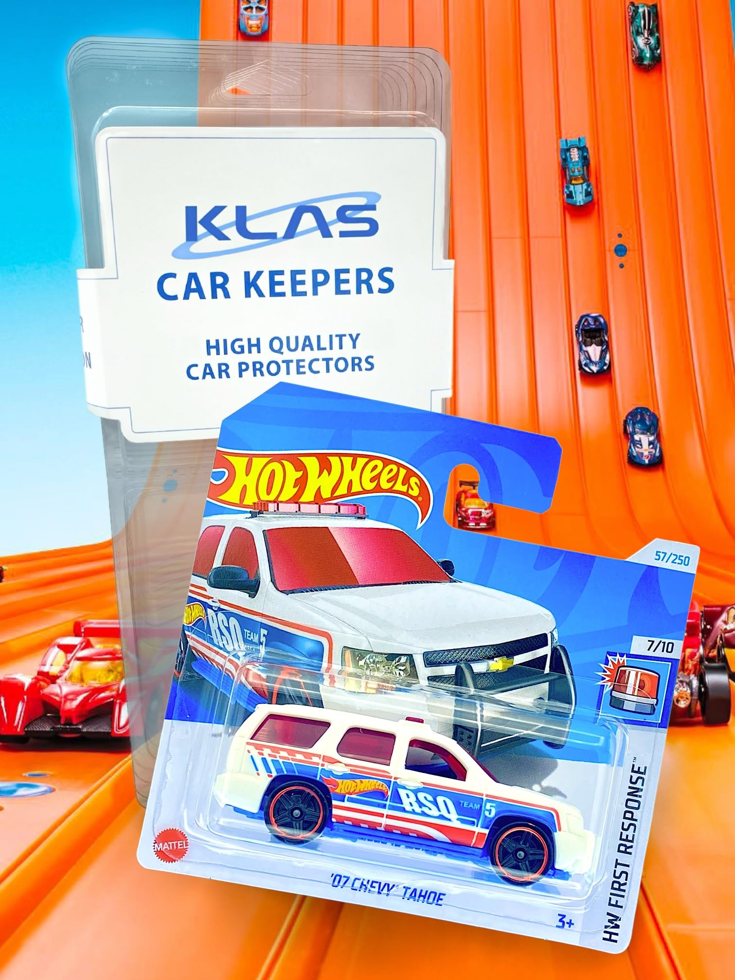 ホットウィール ⑧ ⑩ Hot Wheels '07 Chevy Tahoe (White, Blue & Red) 7/10 HW First
