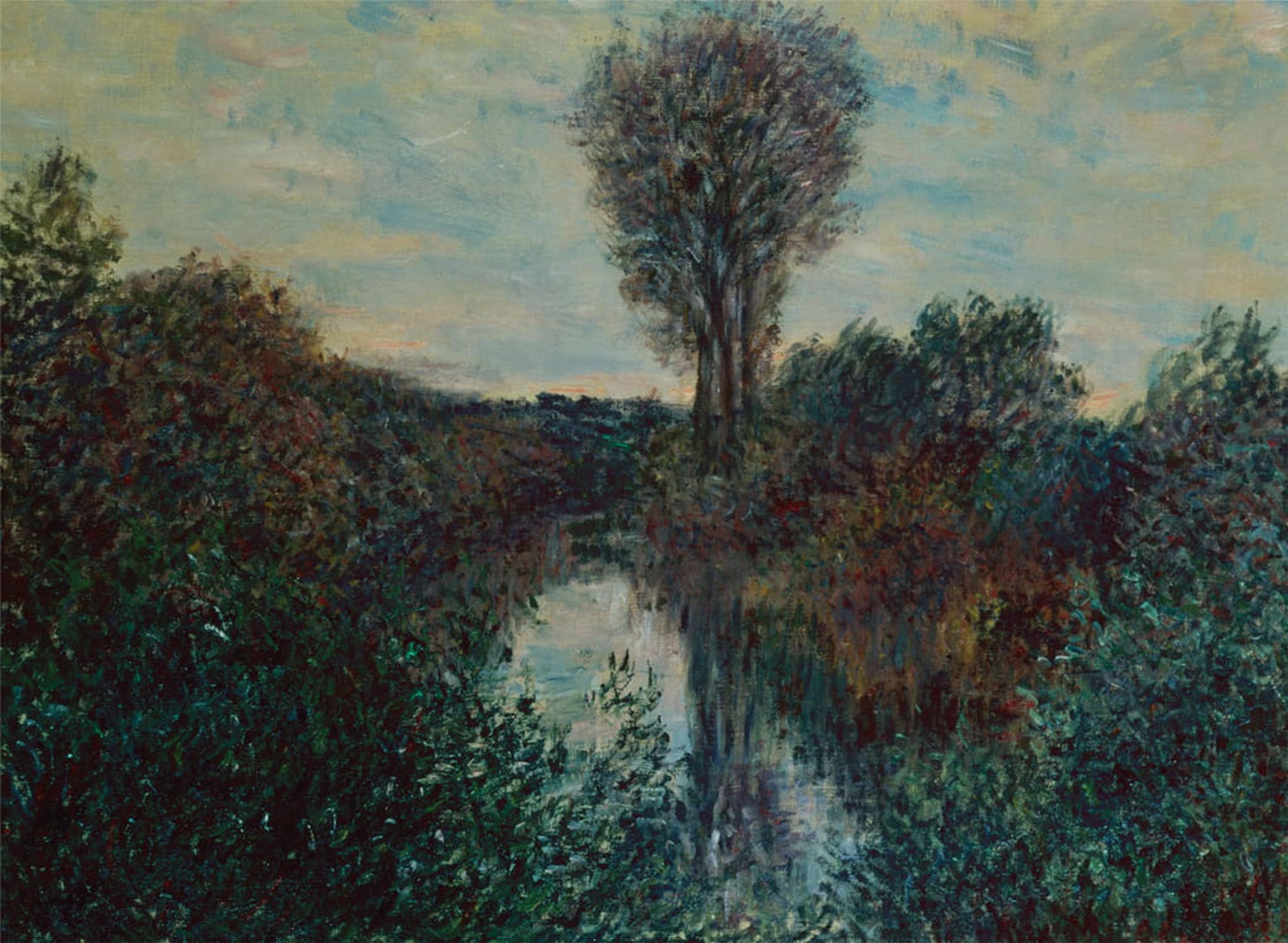 Cuadro en lienzo Piccolo ramo della Senna de Claude Monet de 60x90cm 5