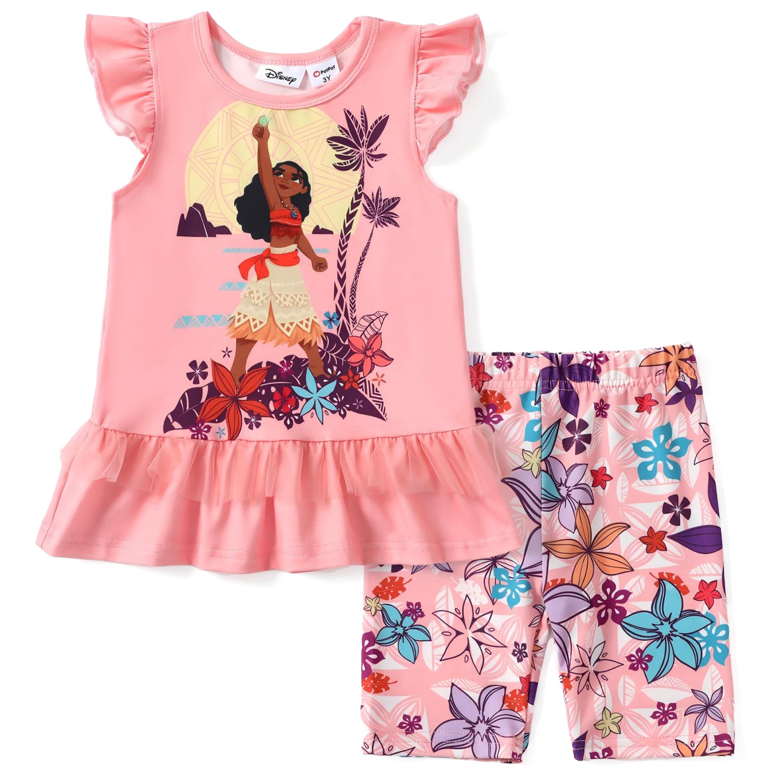Disney Toddler Girls Clothes Long Sleeve Shirt Leggings 2pcs Outfits Set